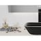 Anzzi Innovio Rectangle Glass Vessel Bathroom Sink with Matte Black Finish LS-AZ911MB - alternate 7
